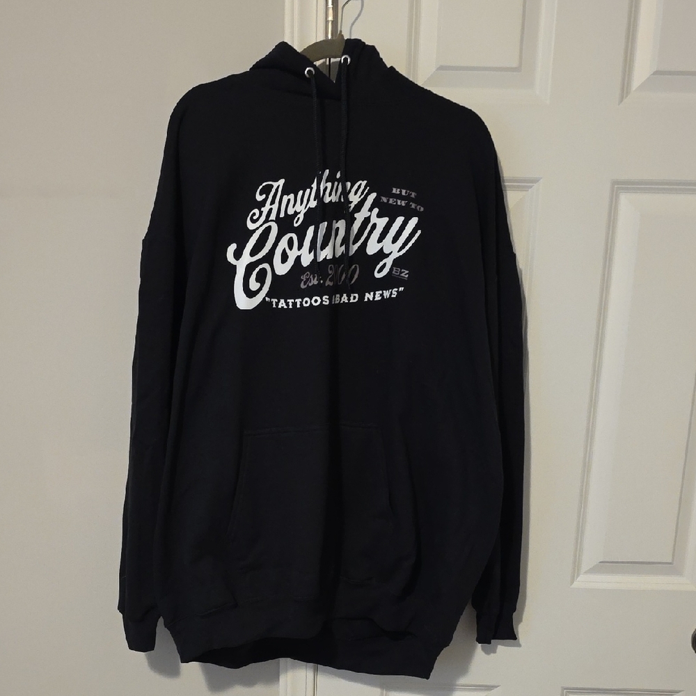 Black Graphic Hoodie